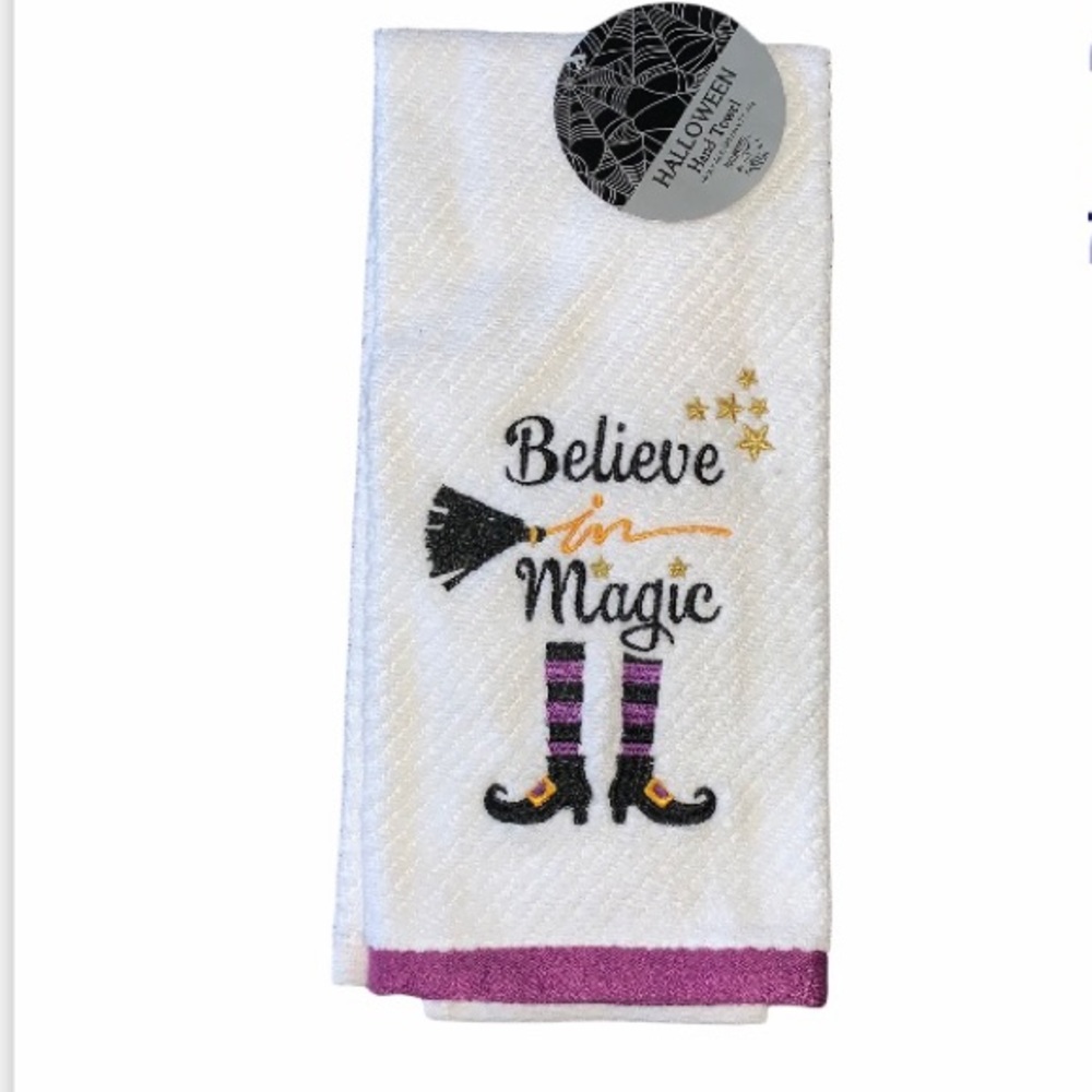 “Believe in Magic” Halloween Hand Towel